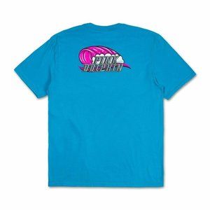 NWT PINK DOLPHIN CHISEL WAVES BLUE T-SHIRT